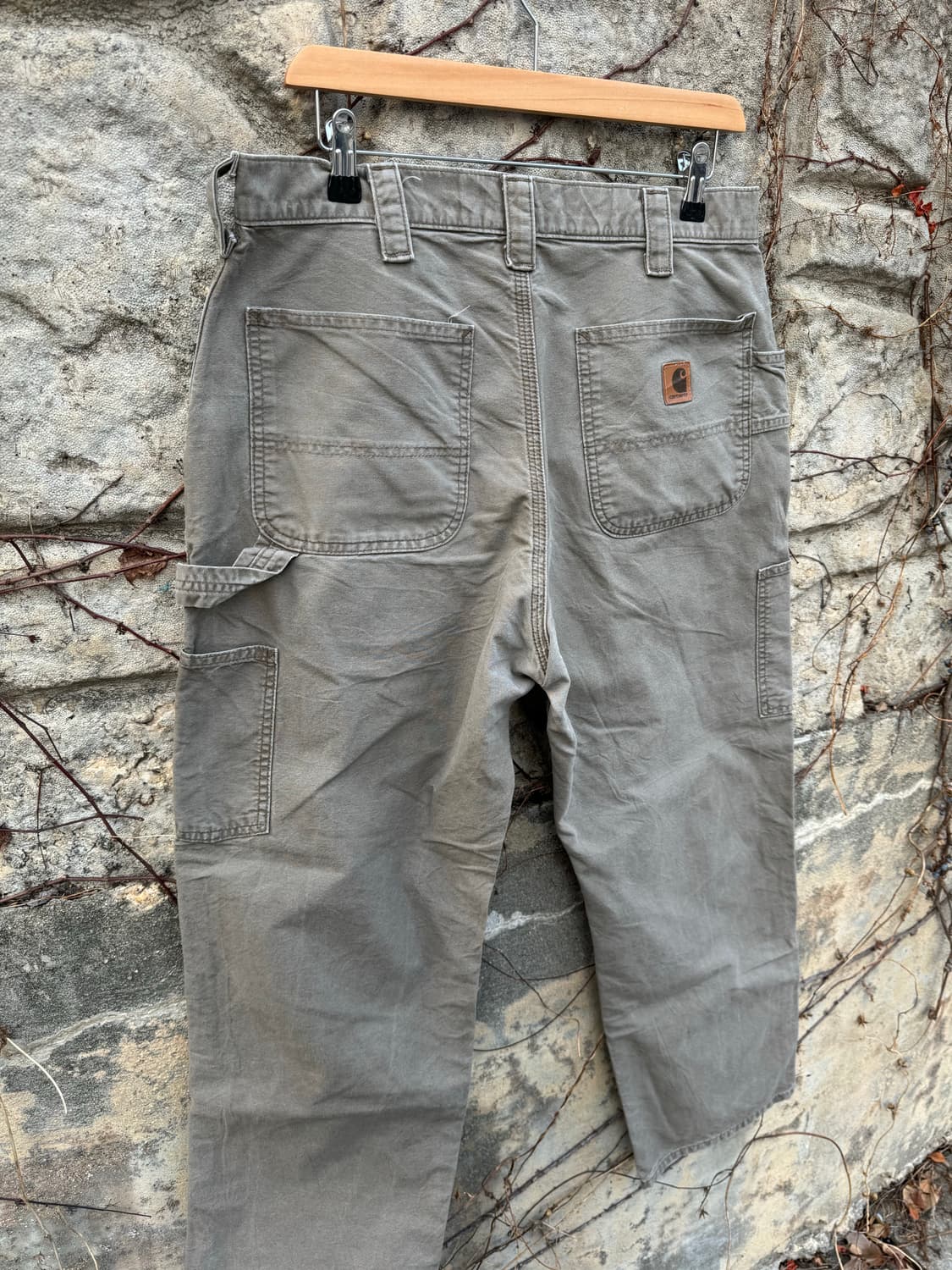 칼하트 빈티지 b151 LBR 카펜터 싱글니 카고 워크 팬츠 상품이미지7