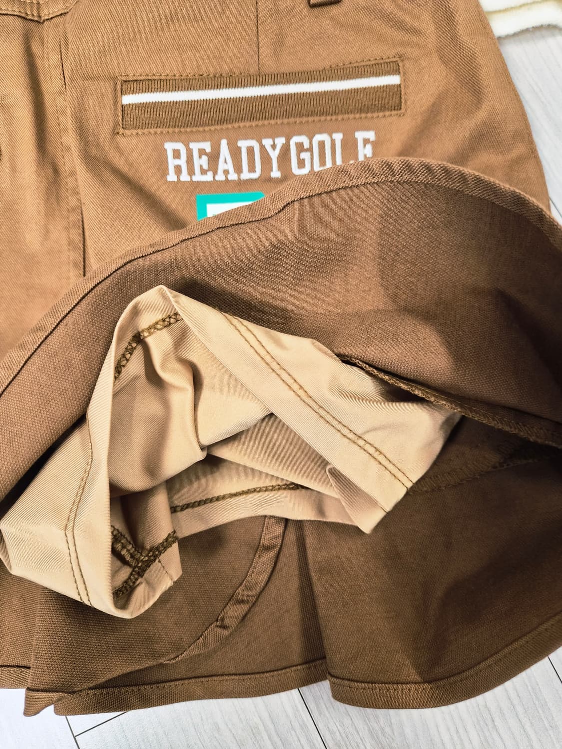 [정품] 파리게이츠(PEARLY GATES) 여성용 큐롯 스커트 (브라운 상품이미지4