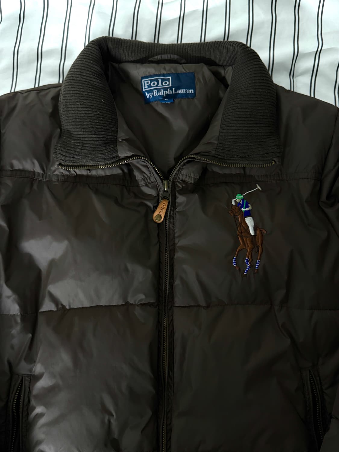 폴로 빅포니 패딩 브라운 L 상품이미지2