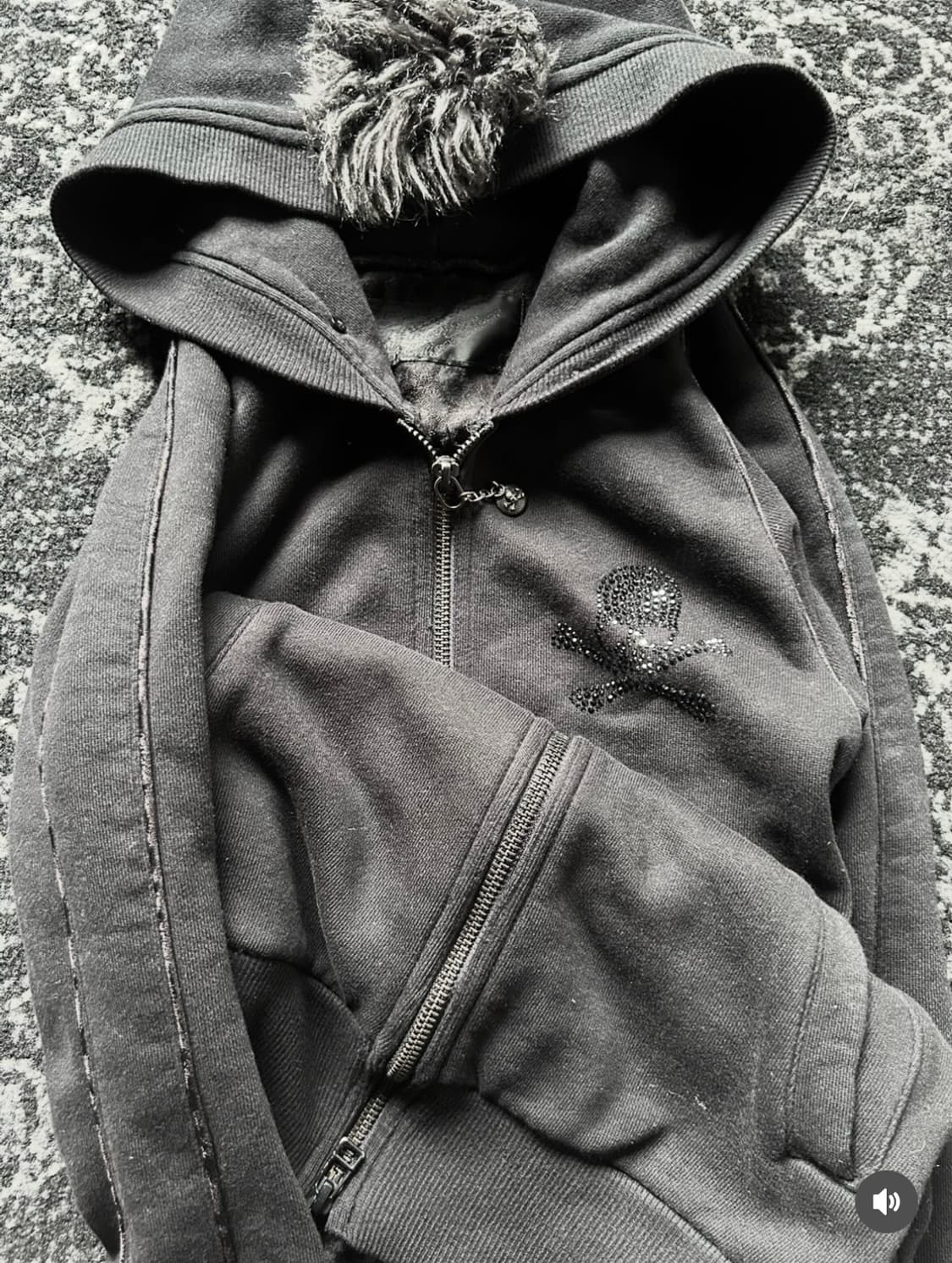 Roen rare black mohawk hoodie 상품이미지3