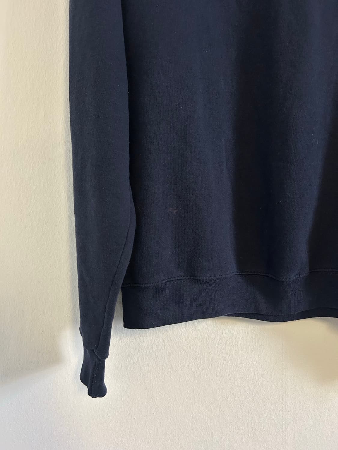 챔피언 네이비 기모 스웻셔츠 상품이미지2