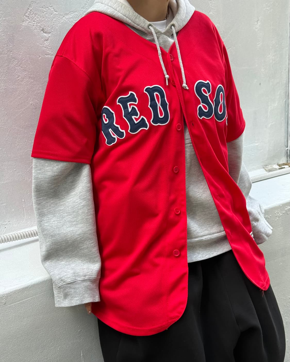 새상품 Majestic BOSTON RED SOX BASEBALL반팔져지 상품이미지4