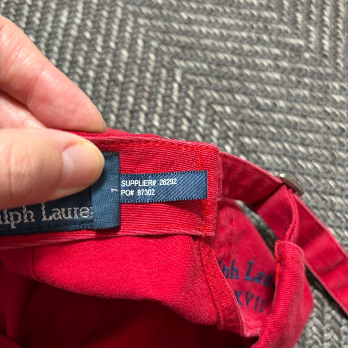 폴로 랄프로렌 레드 볼캡(OS) 상품이미지5