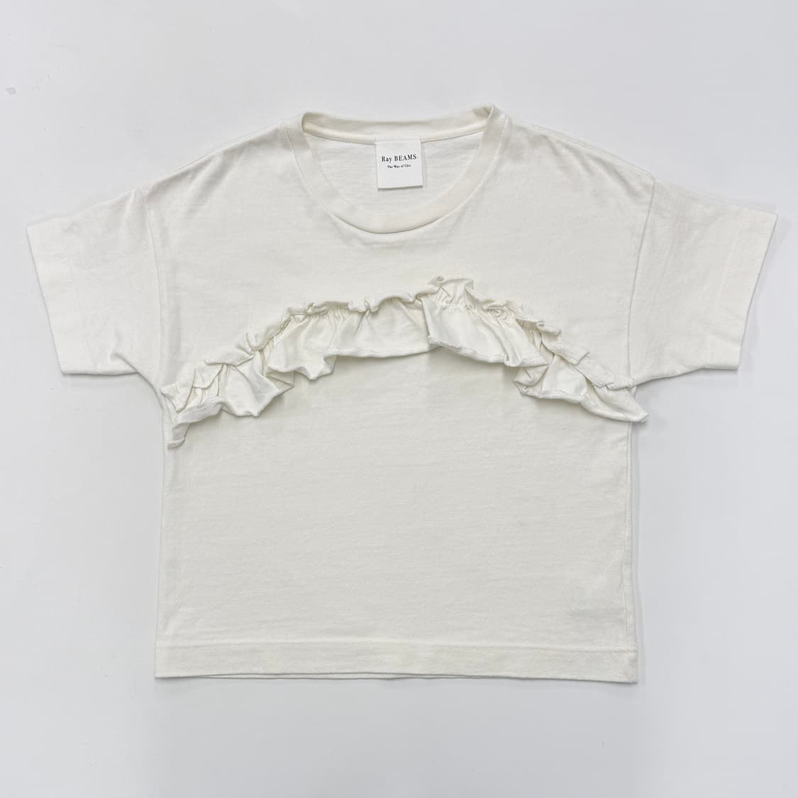 Ray Beams ruffle top in white 상품이미지2