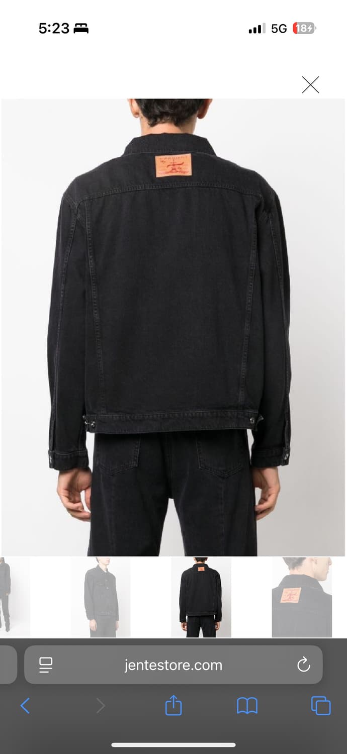 (삽니다) 와이프로젝트 와이어 데님 자켓 블랙 상품이미지5