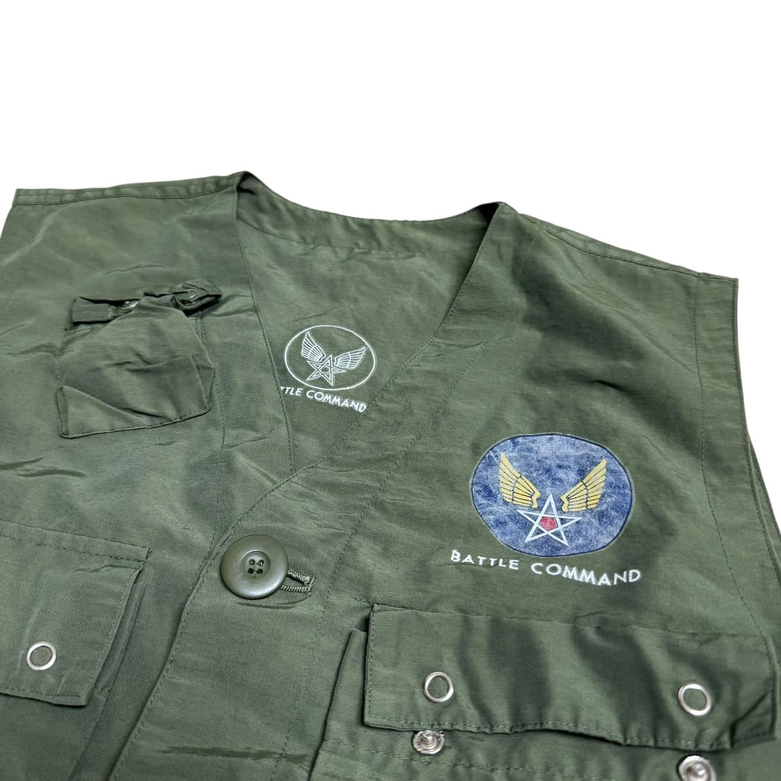 밀리터리 조끼 카키색 L 상품이미지3