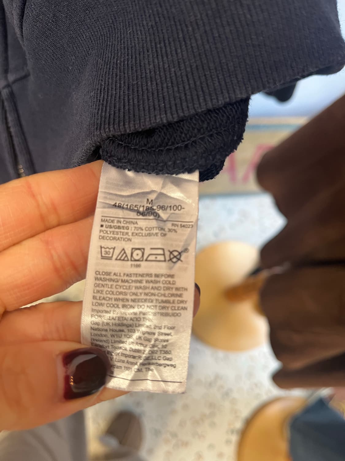 갭 GAP 네이비 후드집업 상품이미지3