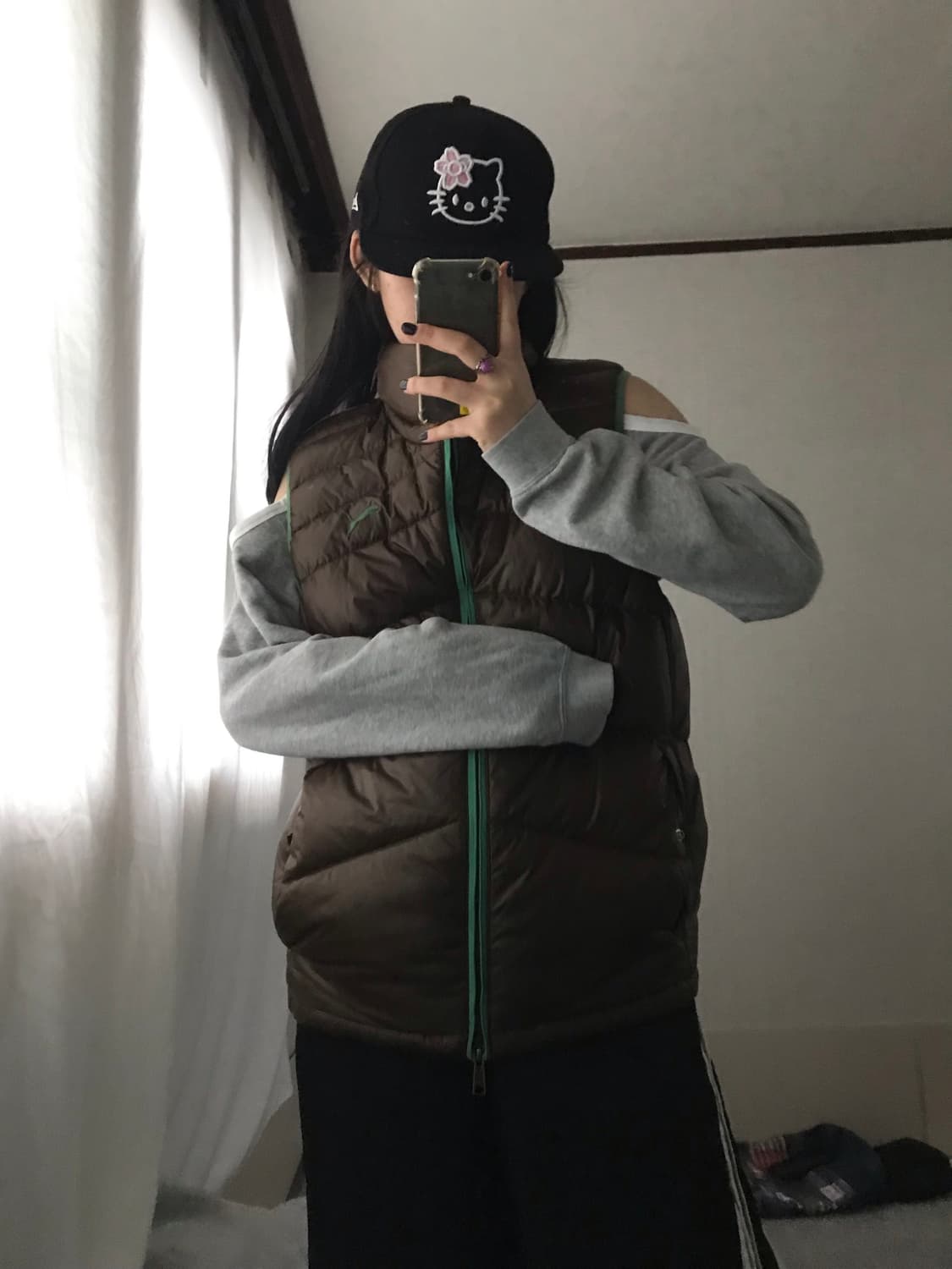 퓨마 브라운 패딩 조끼 상품이미지6