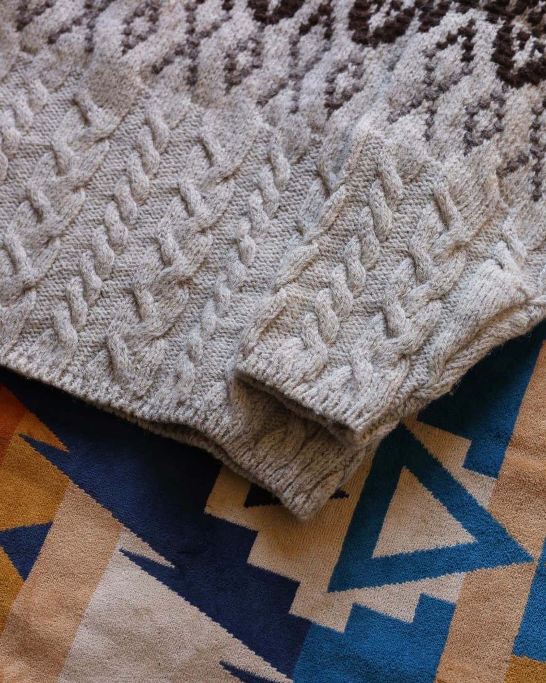 엘엘빈 80s 패어아일 믹스 피셔맨 니트 상품이미지4