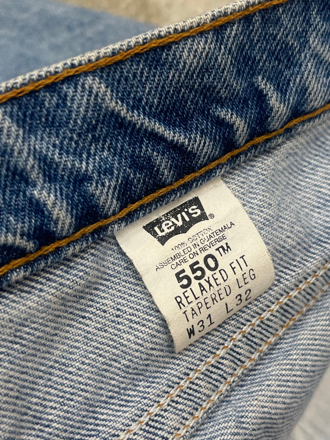 90's Levi's 550 denim shorts 상품이미지6