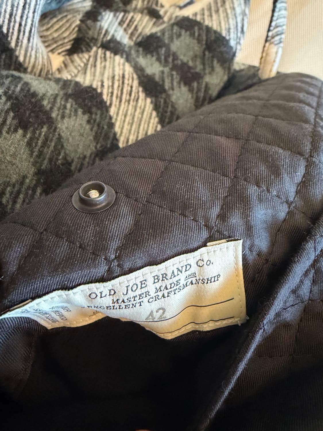 올드조 체크 캐시미어 코트 상품이미지4