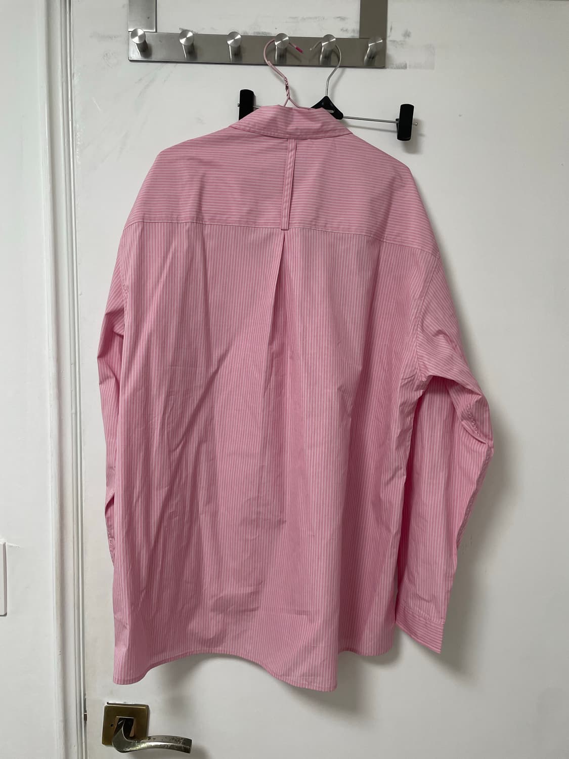 유스 25ss 핑크 스트라이프 셔츠 s 상품이미지2