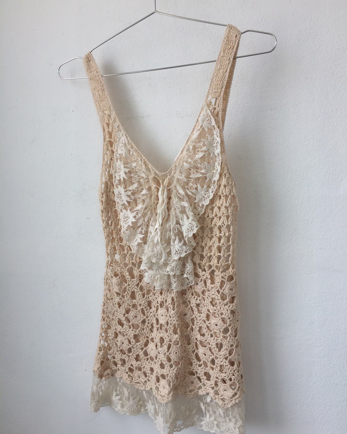 Lace trimming lace up point crochet slee 상품이미지4