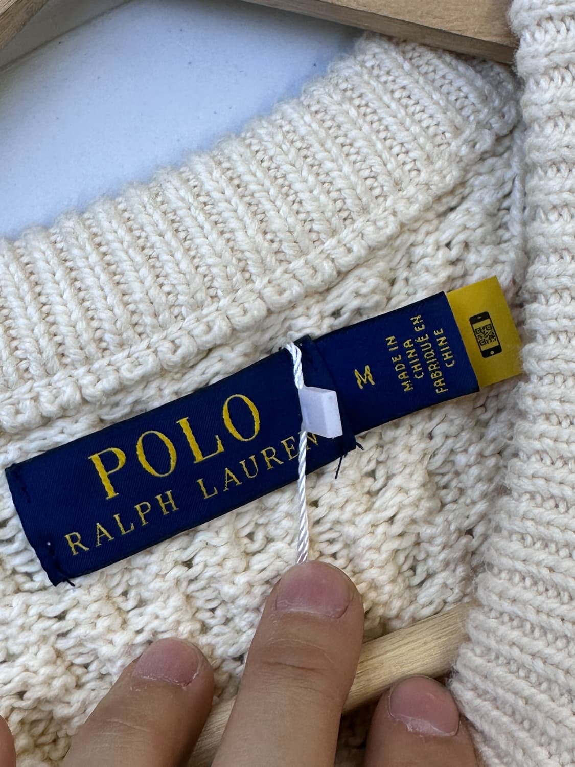 폴로랄프로랜 큐알 라벨 피셔맨 스웨터 상품이미지5