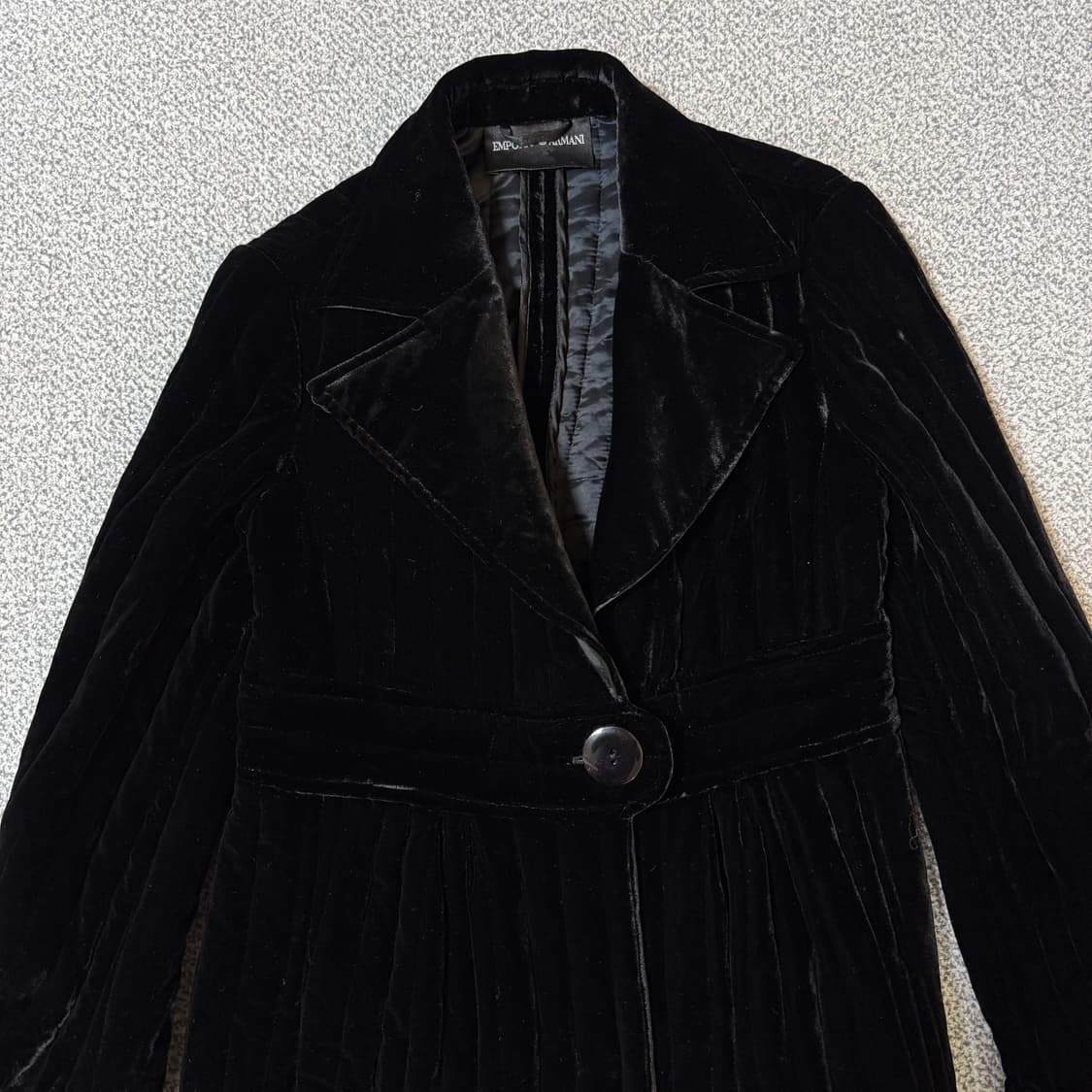 알마니 벨벳 코트 여성용 Made in Italy 상품이미지3