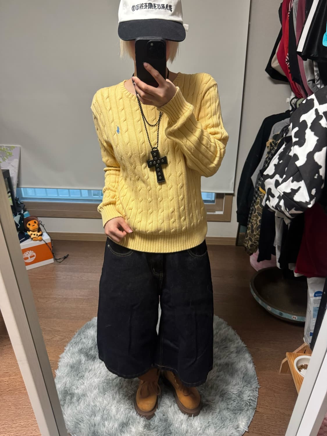 [Polo RL] 폴로 케이블 옐로우 니트 상품이미지2