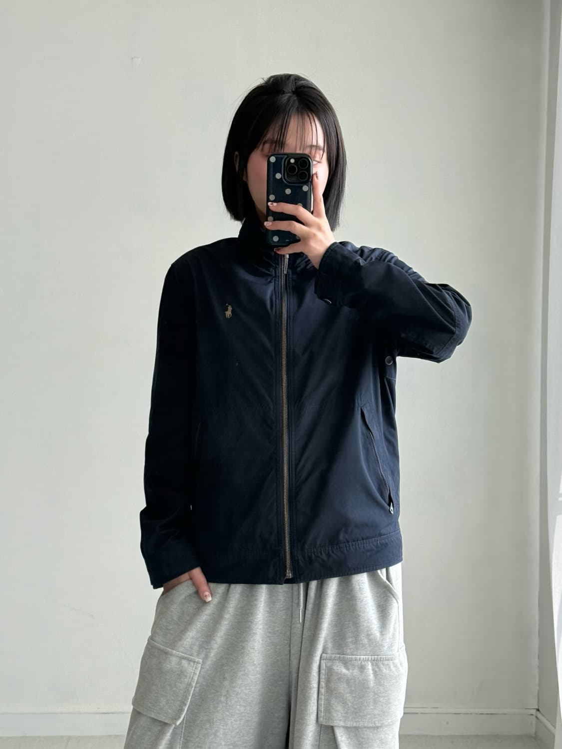 폴로 네이비 폴리쉘 블루종 자켓 상품이미지3