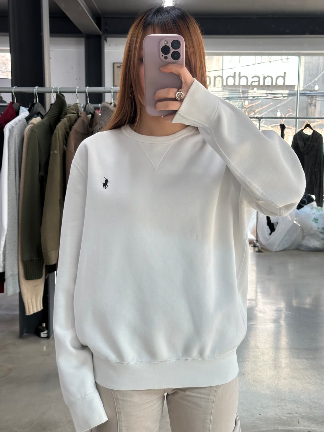 폴로랄프로렌 맨투맨 화이트 상품이미지2