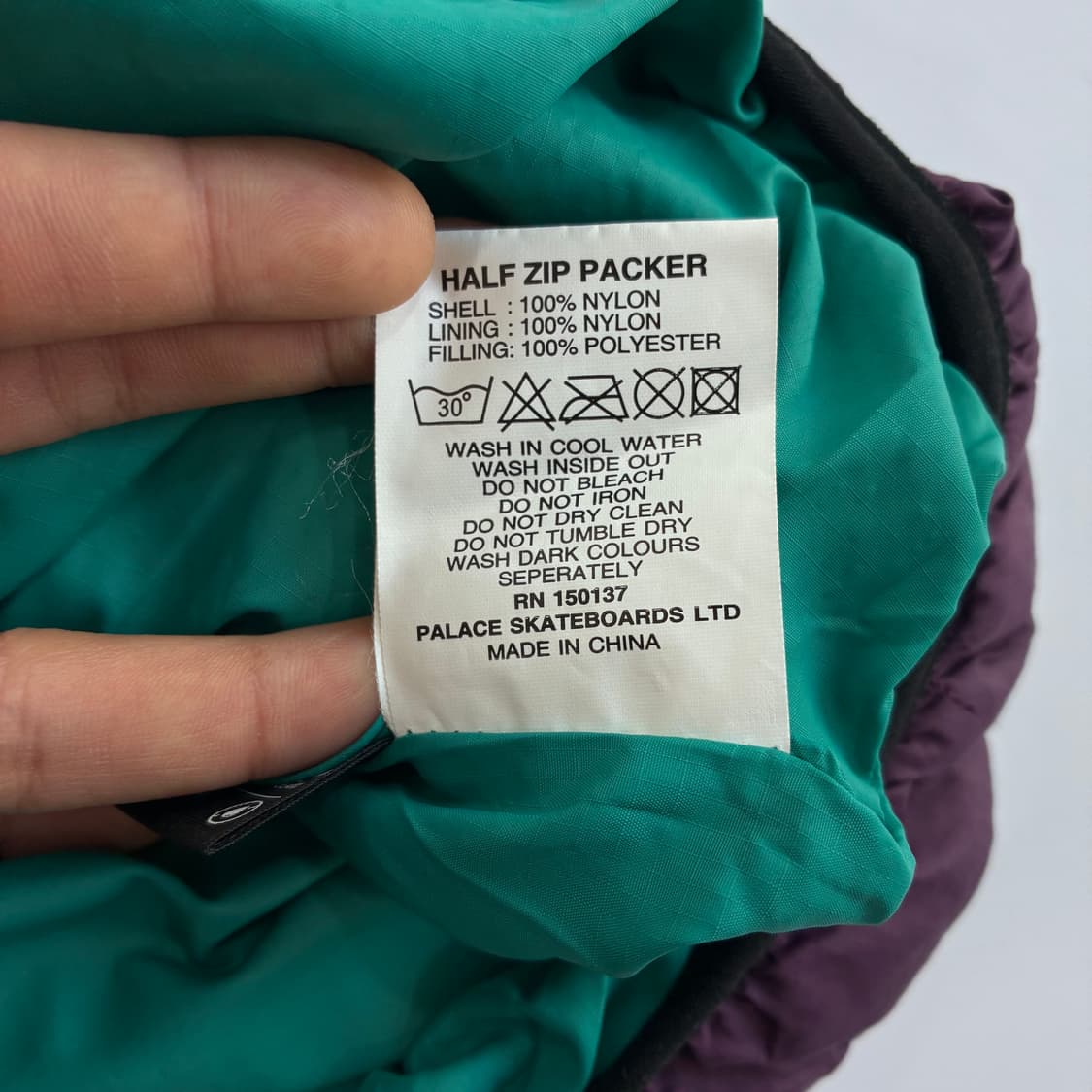 Palace  팔라스 하프 집 버건디 패커 자켓  상품이미지5