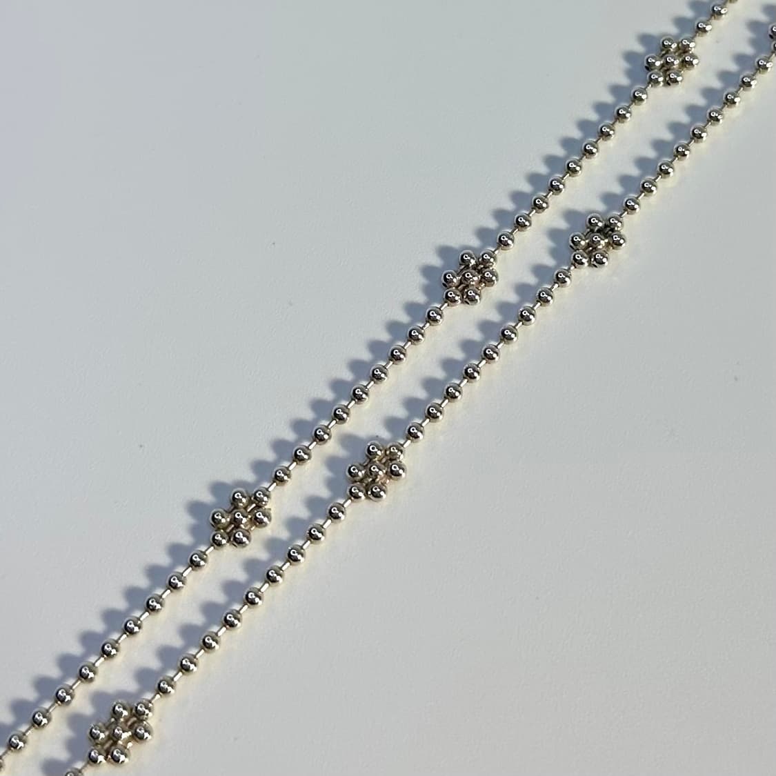 [S급/풀구성] 구찌 인터로킹 G 플라워 펜던트 실버 목걸이 상품이미지6