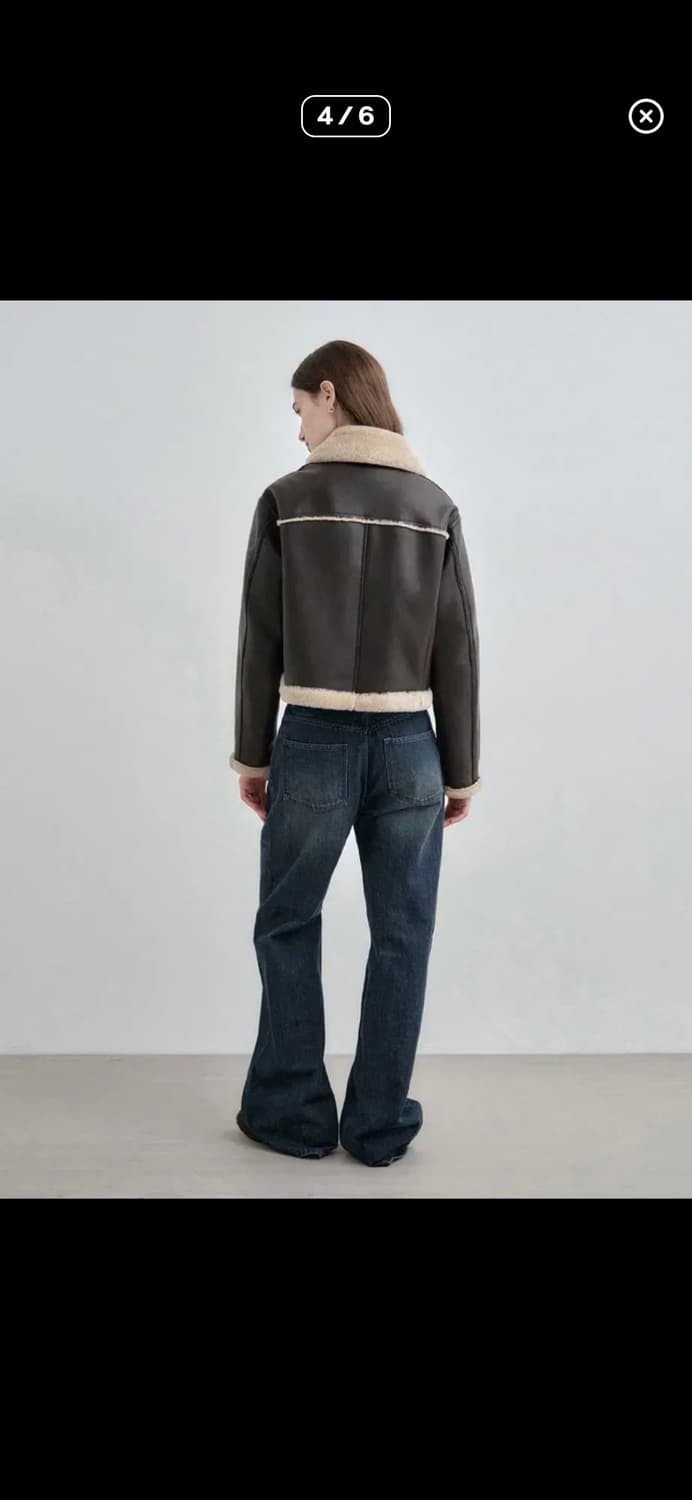 몽돌 무스탕 브라운 상품이미지3