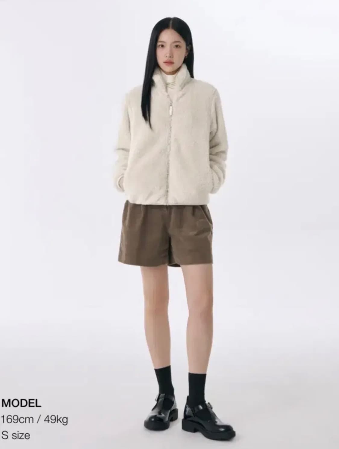 무신사스탠다드 우먼즈 샤기 플리스 집업 후리스  상품이미지4