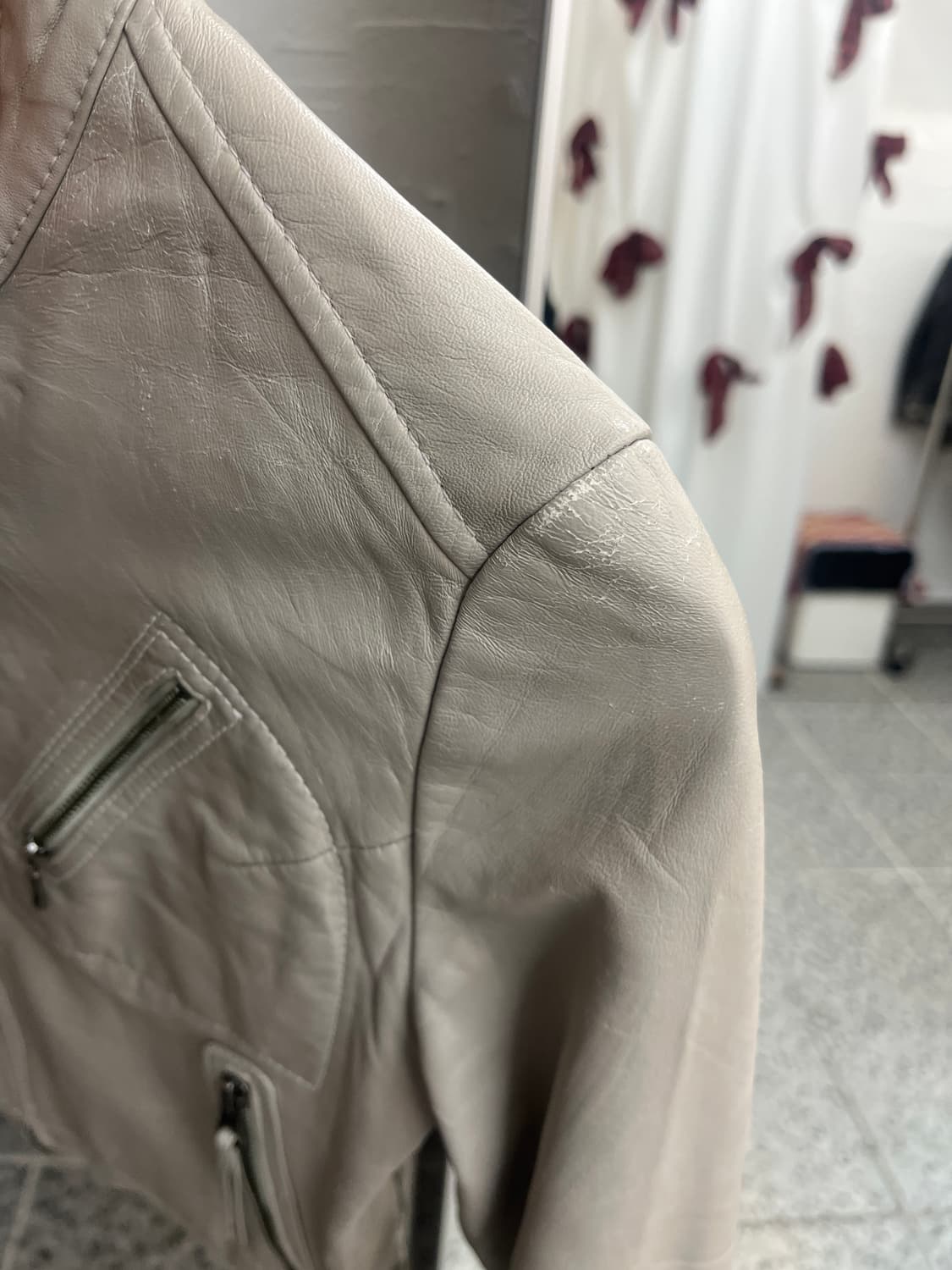 cloudy leather jacket 상품이미지5