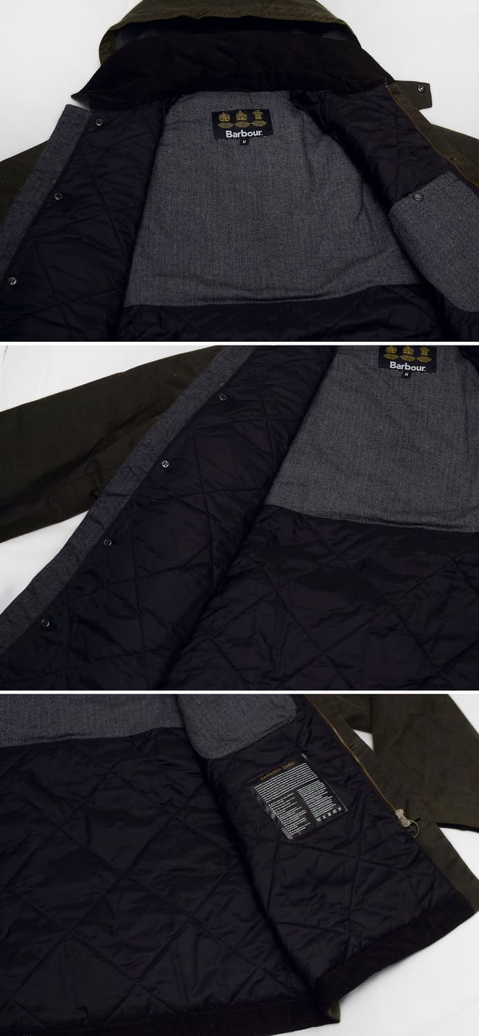 바버 타이들 후드 퀼팅 패디드 왁스 자켓 (M / 100+) 상품이미지6