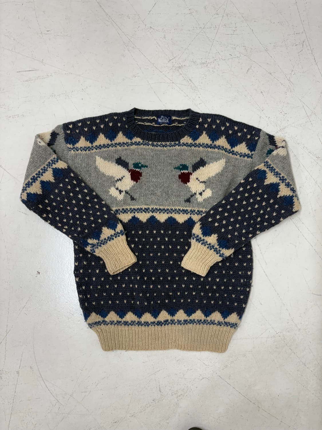 80‘s Wool rich Mallard Duck wool sweater 상품이미지1