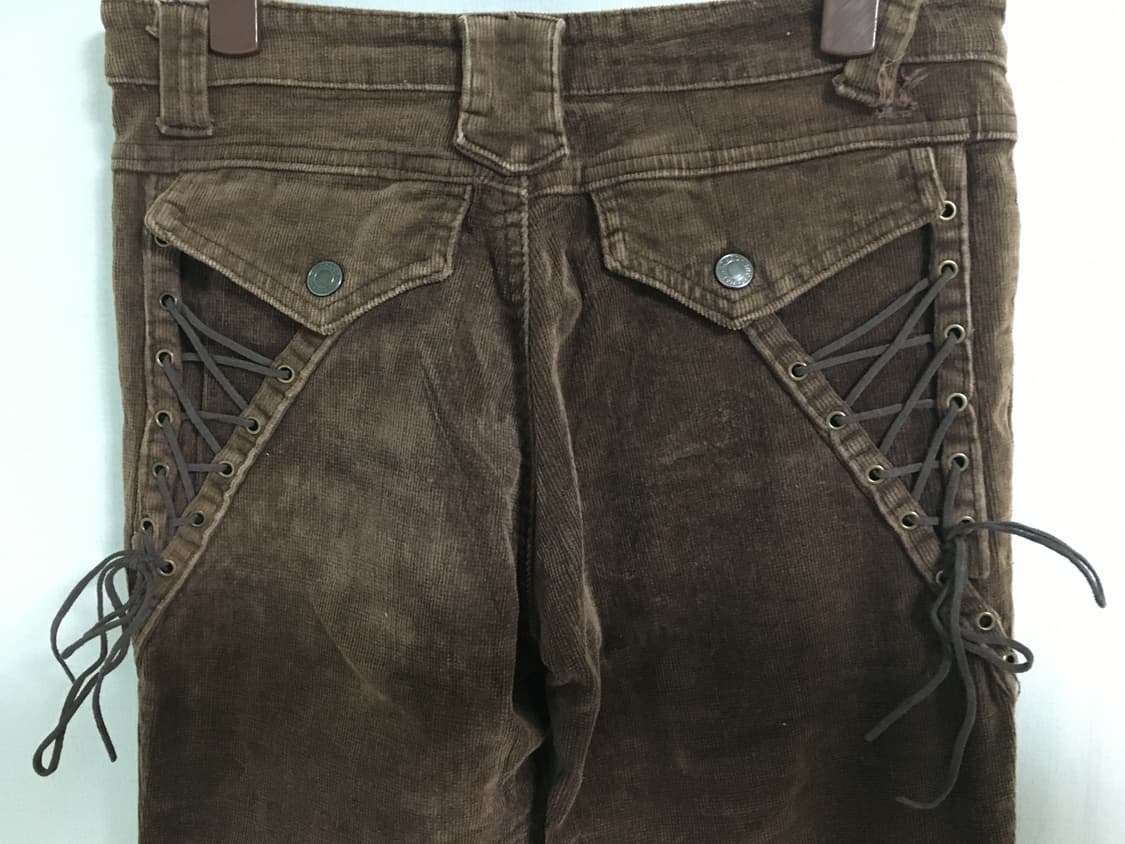 브라운 아일렛 부츠컷 바지 상품이미지3