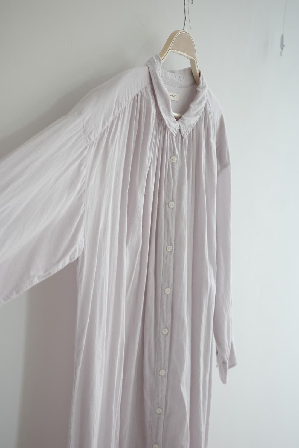 studio CLIP
• 연한 보라그레이 아사코튼 셔츠 롱원피스 상품이미지9
