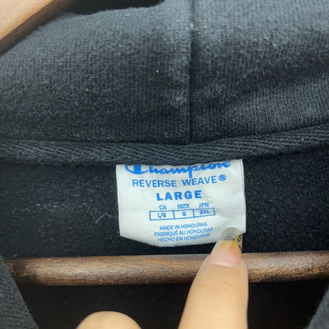 챔피온 리버스위브 올드스쿨 빈티지 기모 후드티 L C08098 상품이미지5