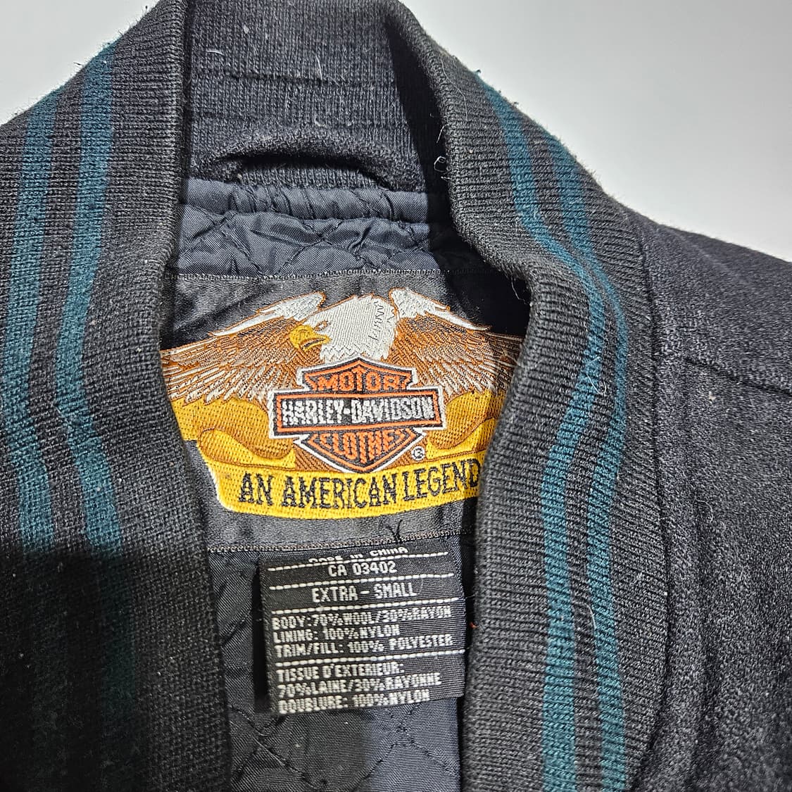 할리데이비슨 울 바시티 자켓[S] 상품이미지4