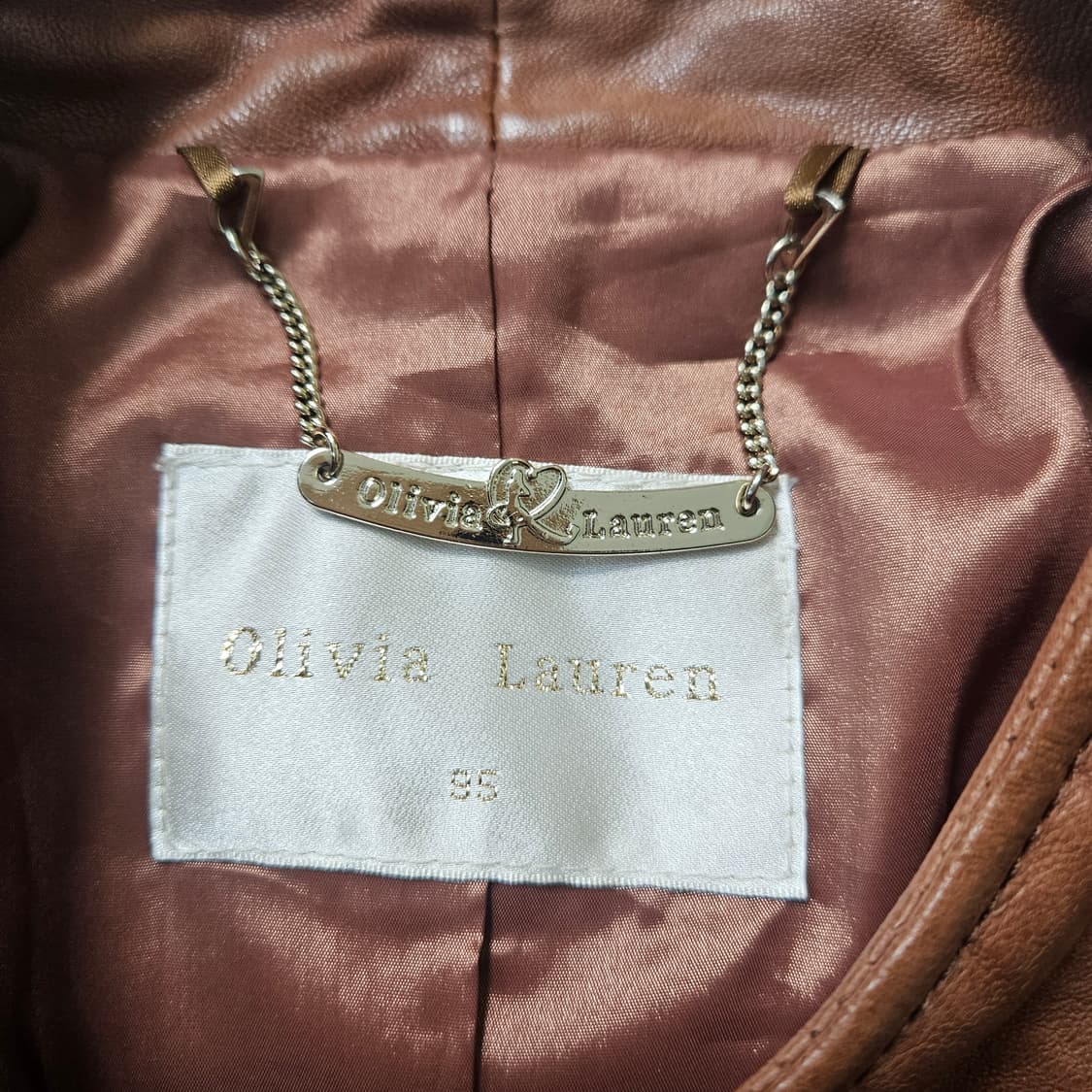 95 올리비아로렌 여성용 가죽 자켓 0309Y 상품이미지3