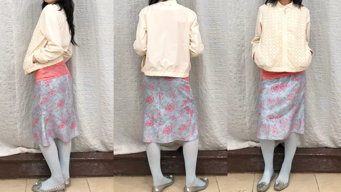 Pink floral midi skirt 상품이미지5