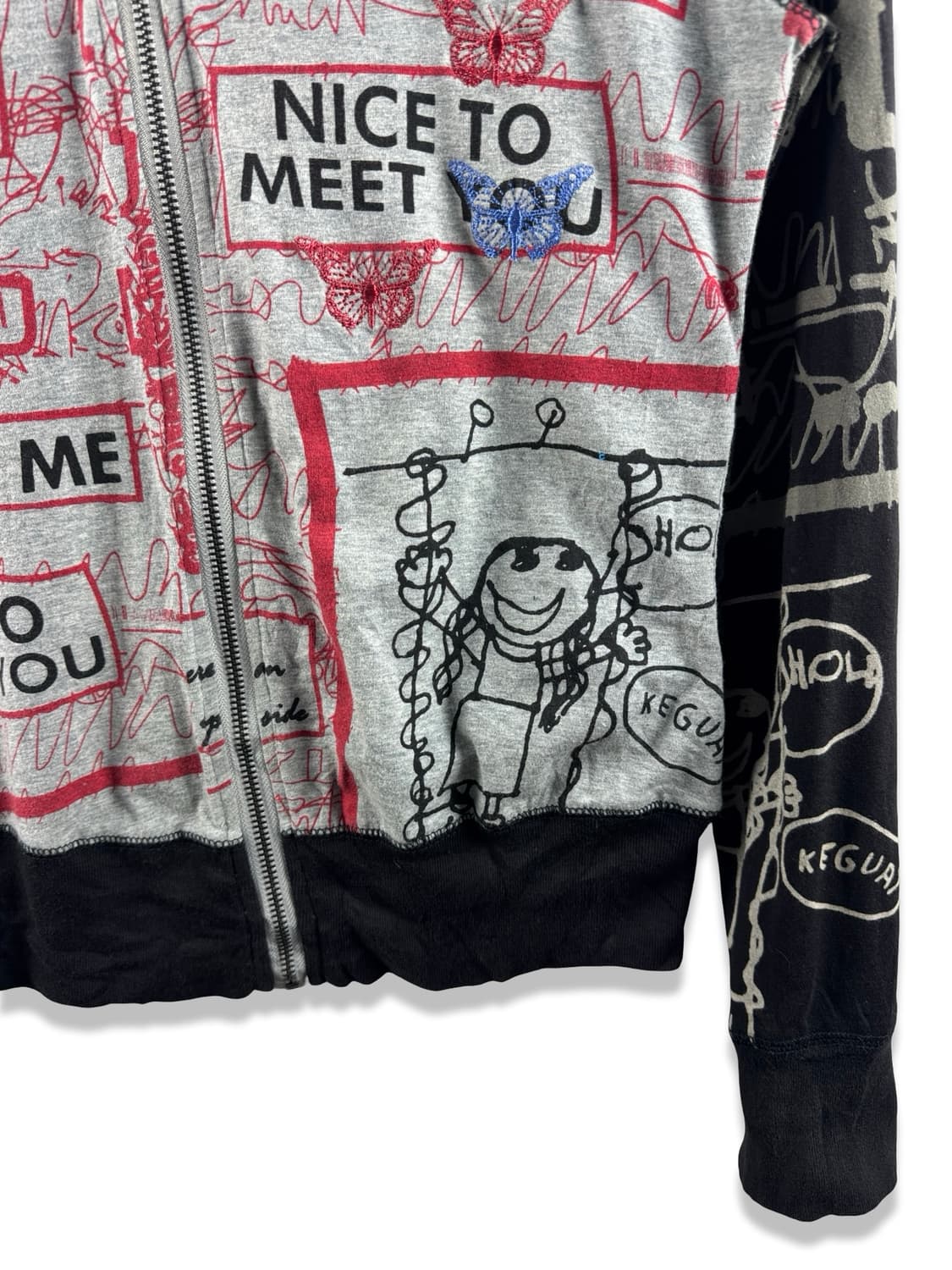 JPN 키치 스케치 그래픽 후드집업2719 상품이미지5