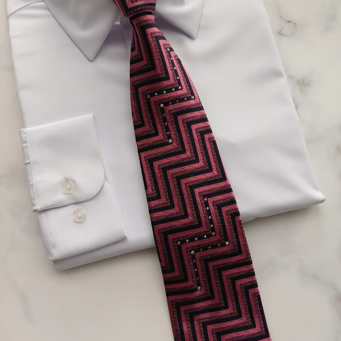 니나리치 실크 지오메트릭 넥타이 9.1cm A+등급 A18614
 상품이미지4