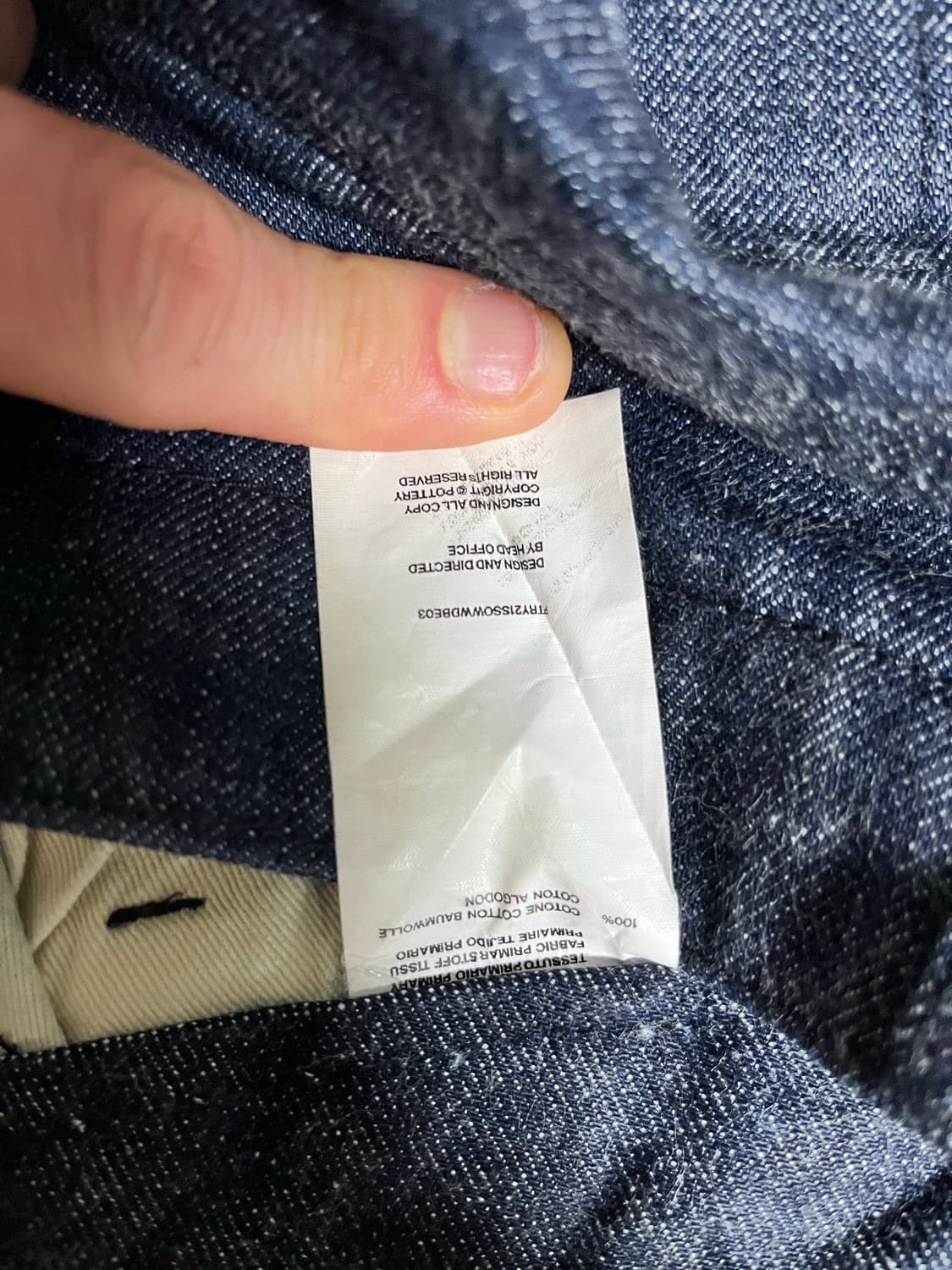 3) 포터리 원워시드 와이드 데님 상품이미지6