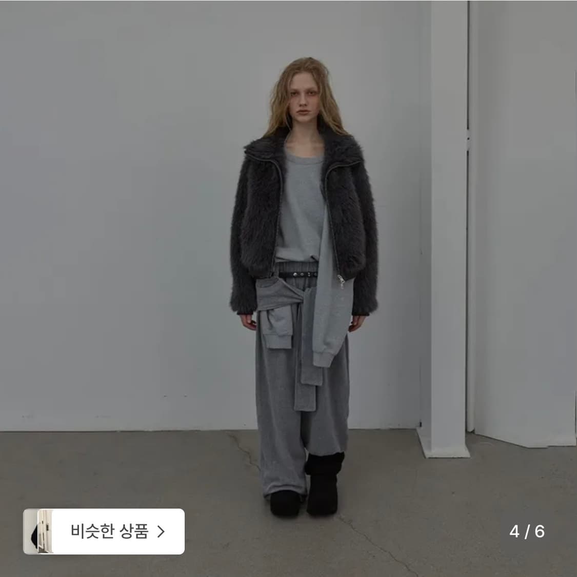 LCDC 퍼자켓 그레이 (새상품) 상품이미지4