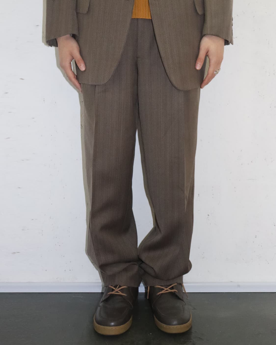 발렌티노 우모 초기 90s 헤링본 수트 셋업 상품이미지3