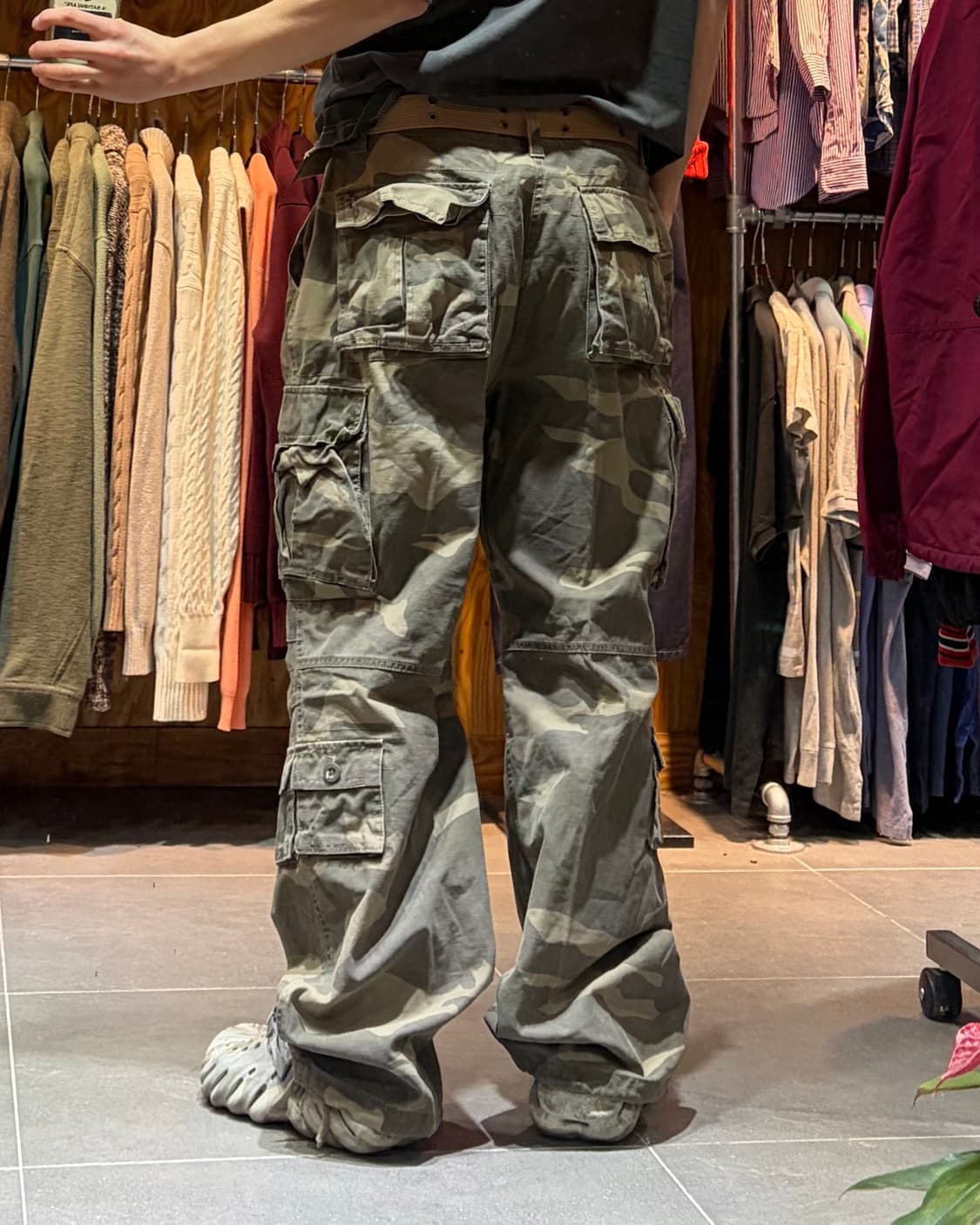 38in 카모플라주 4포켓 파라수트 카고팬츠 상품이미지2
