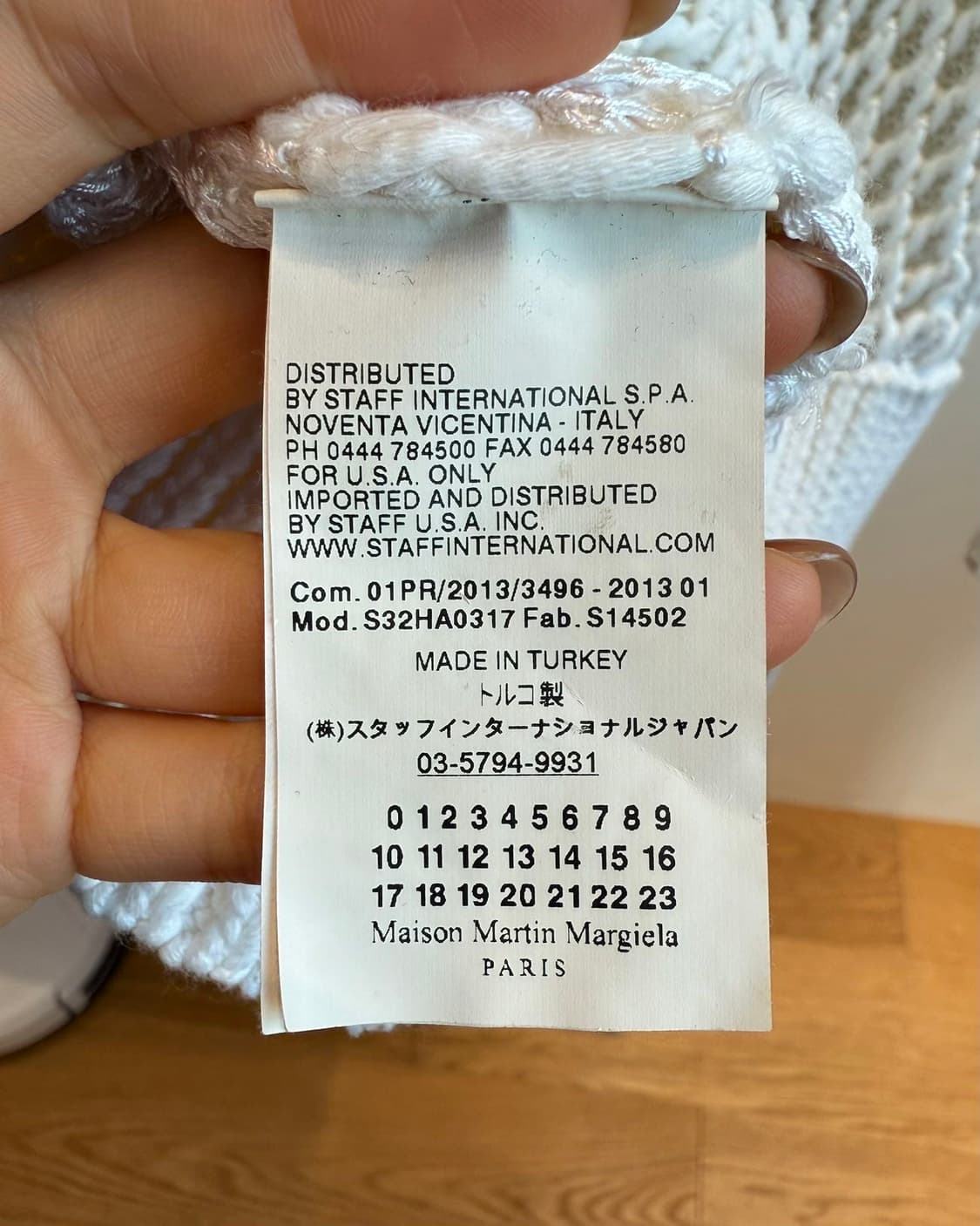 mm6 화이트 네트 코튼 가디건 상품이미지9