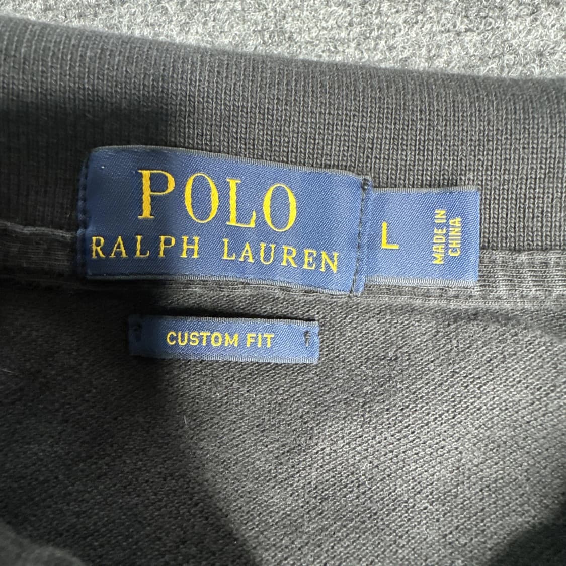 폴로 랄프로렌 빅포니 반팔 카라티 블랙 옐로우 상품이미지3