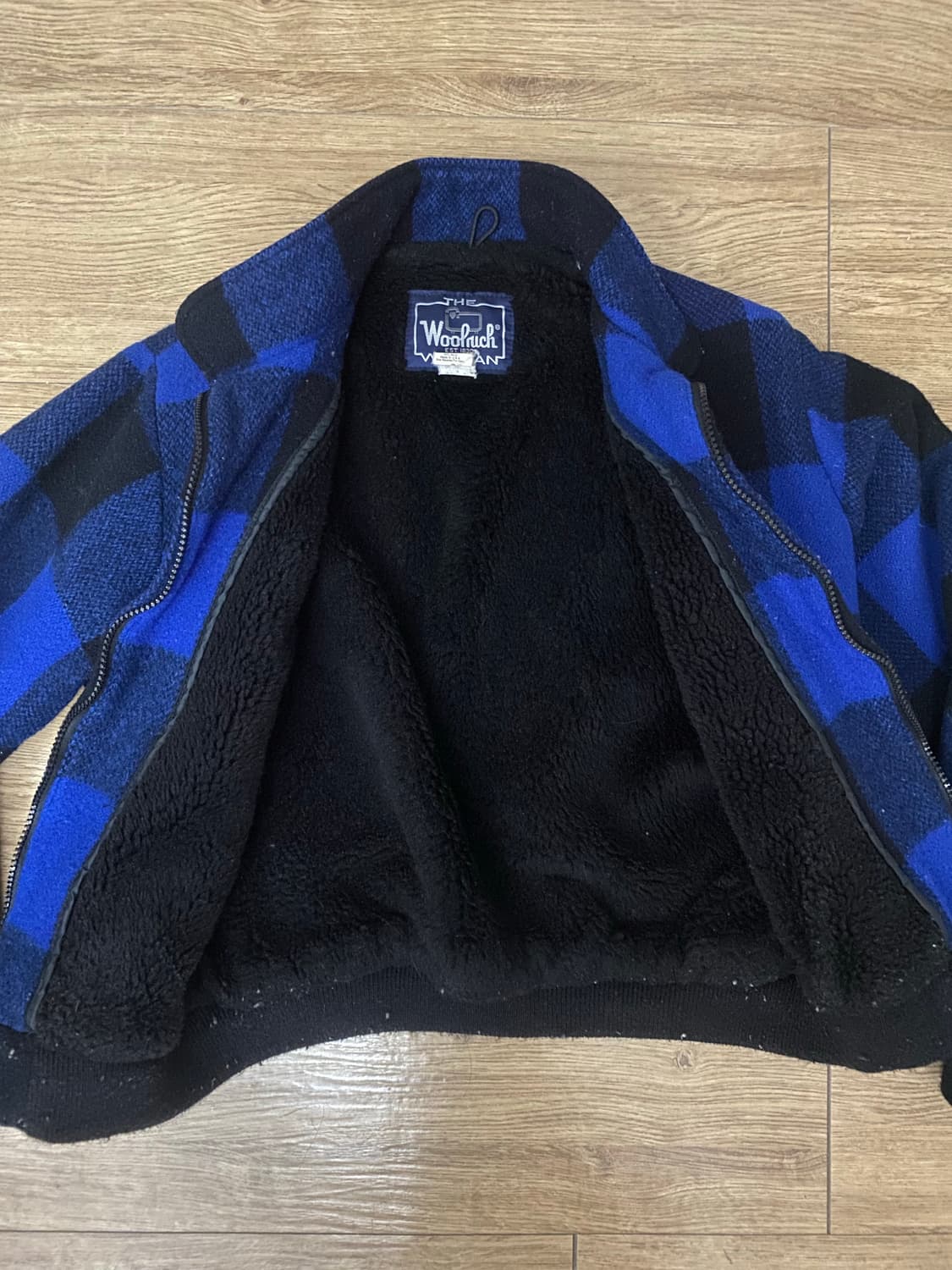 빈티지 울리치 우먼 버팔로 체크 플리스 재킷 상품이미지2