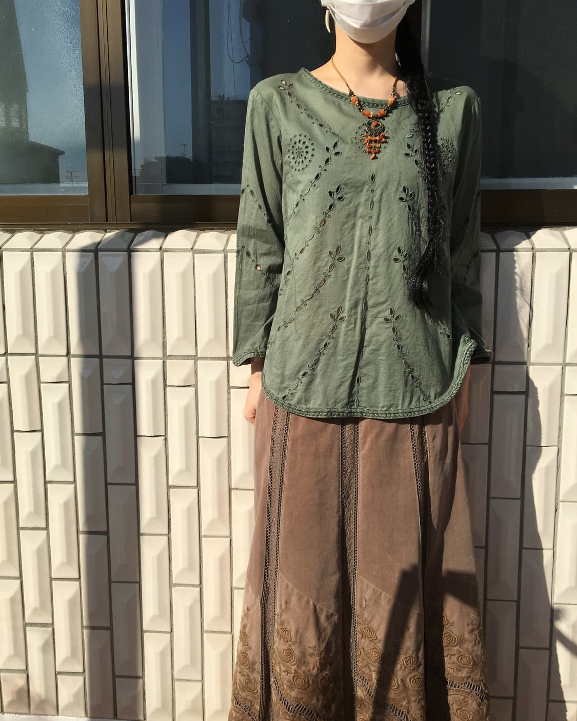 Punching pattern blouse 상품이미지1