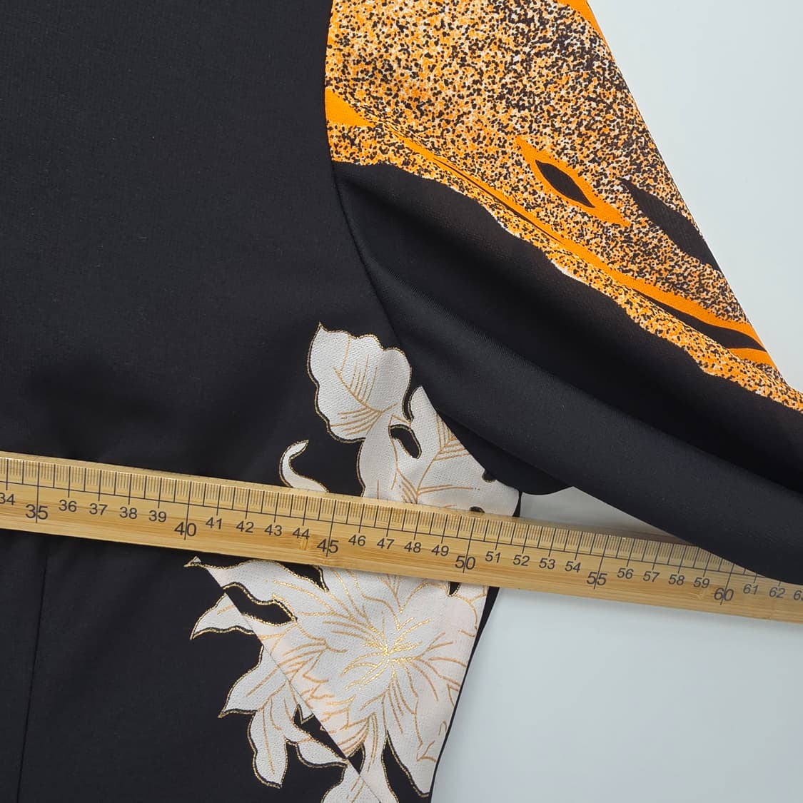 HAUTE COUTURE 블랙 오리엔탈 플라워 원피스 상품이미지5