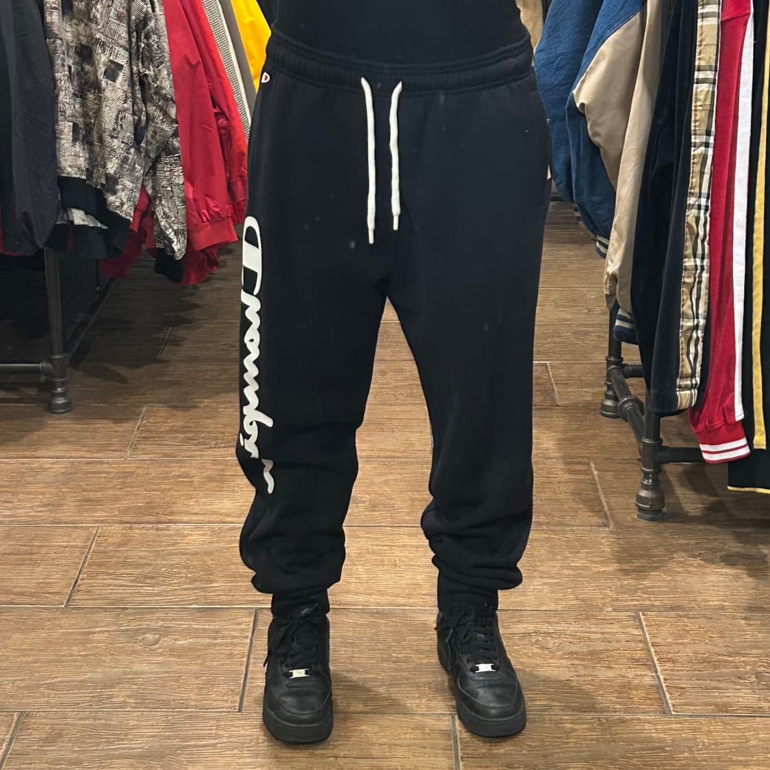 [HI] 챔피온 트레이닝 조거 팬츠 블랙 상품이미지2