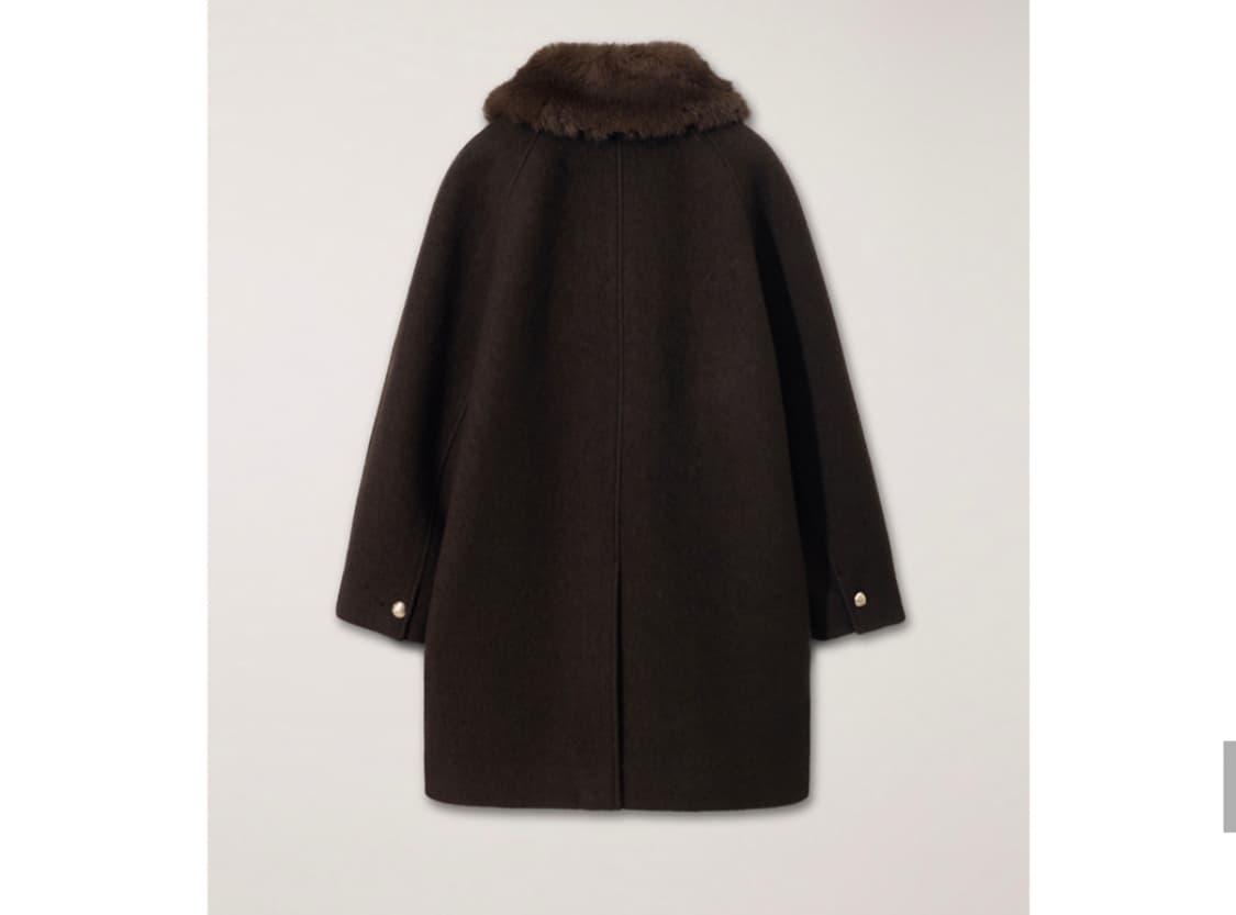25FW 던스트 부클 울 하프코트 브라운 상품이미지5