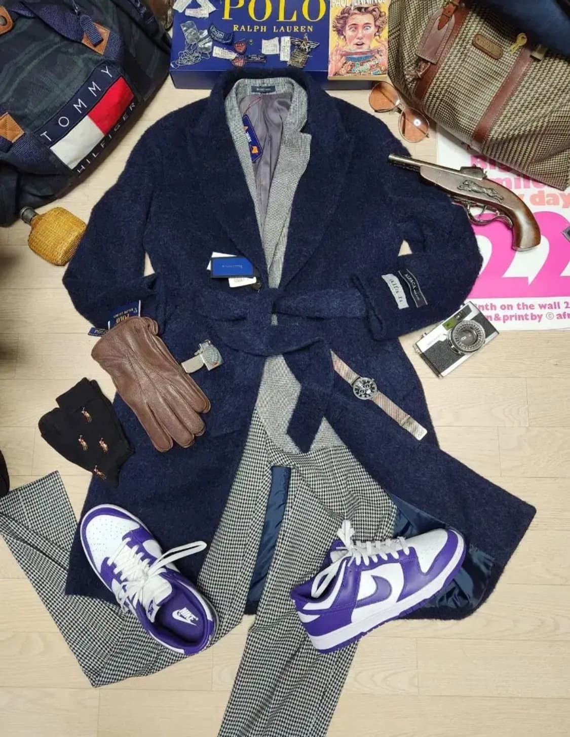 바쏘옴므 알파카 벨티드 코트(새제품) 상품이미지4