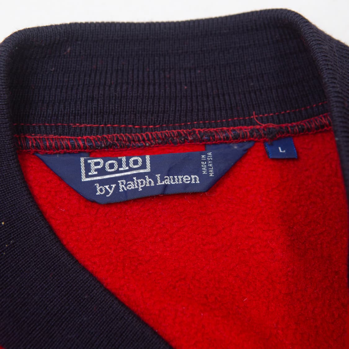 80s 폴로 랄프로렌 플리스 자켓 레드 상품이미지5
